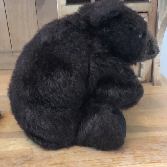 Folkmanis Brown Black Bear Puppet Furry Folk Vintage Imaginative Play - Picture 5 of 8